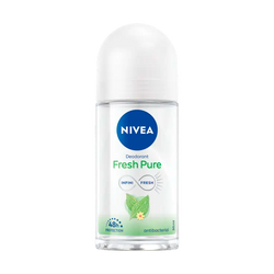 Nivea Desodorante Roll-On Puro Y Natural Mujer 50Ml (Cx6)