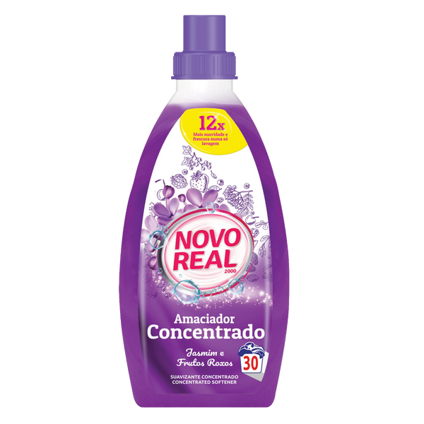 Novoreal Amaciador Conc. Jasmim E Frt.Roxos 750Ml 30D (Cx6)