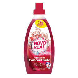 Novoreal Amaciador Conc. Lirios E Frt.Vrm. 750Ml 30D (Cx6)