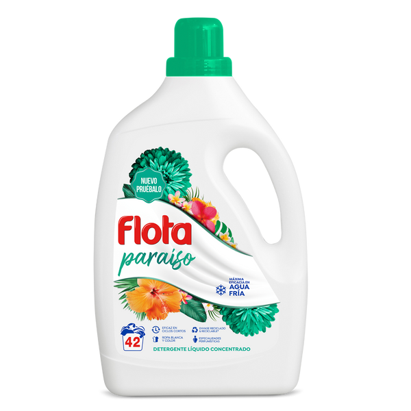Detergente Liquido Flota Paraiso 42 Doses (Cx4)
