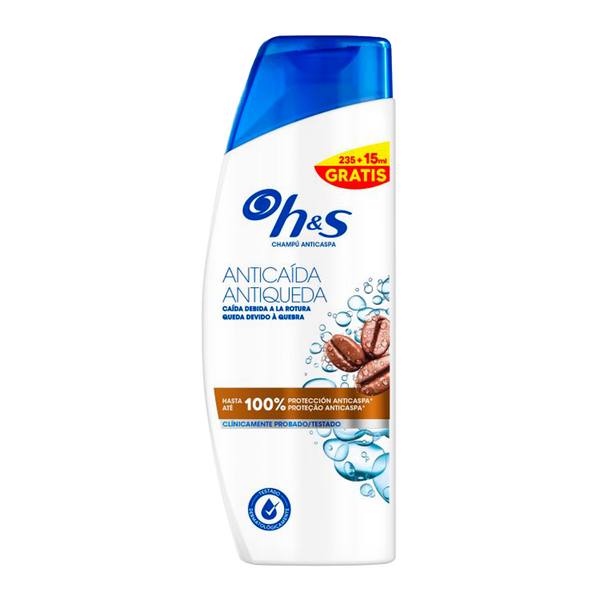 H&S Champô Antiqueda 235Ml + 15Ml Gratis (Cx6)