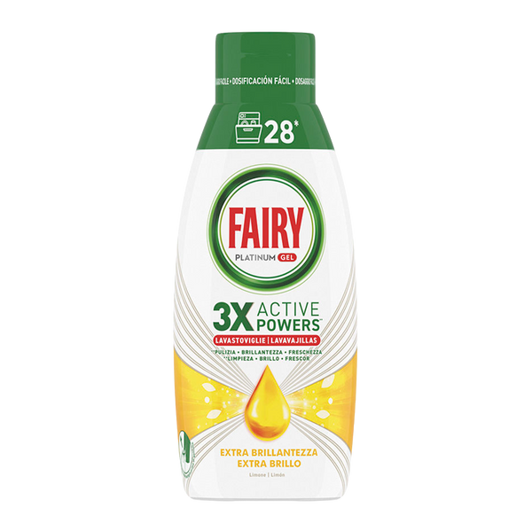 Fairy Maquina Gel Platinum Limao 900Ml (Cx12)