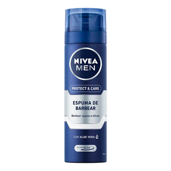 Nivea Espuma Barbear Protege Y Cuida 200 Ml (Cx6)