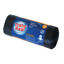 Trato Real Sacos Lixo Preto C/Atilho 65X75 50Lt 30Und (Cx30)