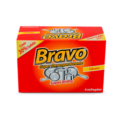 Esfregao Bravo Classic Pack 20 Und (Cx 3Pack)