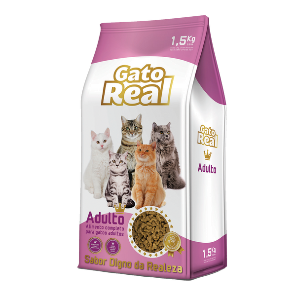 Gato Real Carne E Peixe 1,5 Kg