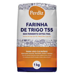 Perdiz Farinha T55 Super Fina S/Fermento 1Kg (Cx10)