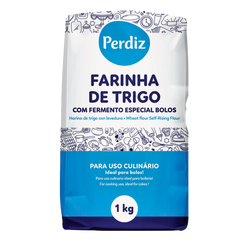 Perdiz Farinha Esp.Bolos C/Fermento 1Kg (Cx10)