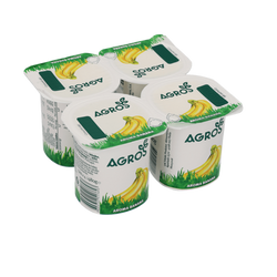 Iogurte Agros Aroma Banana 4X120Gr