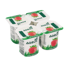 Iogurte Agros Aroma Morango 4X120Gr