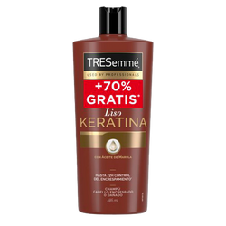 Tresemmé Shampoo Liso Keratina 400Ml + 285Ml Oferta (Cx6)