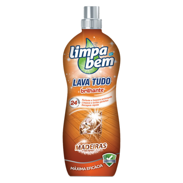 Limpabem Lava Tudo Brilhante Madeiras 1100Ml (Cx14)