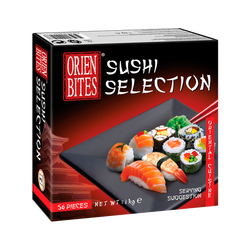 Seleção Sushi Cong. Orien Bites 56 Peças 1Kg (Cx6)