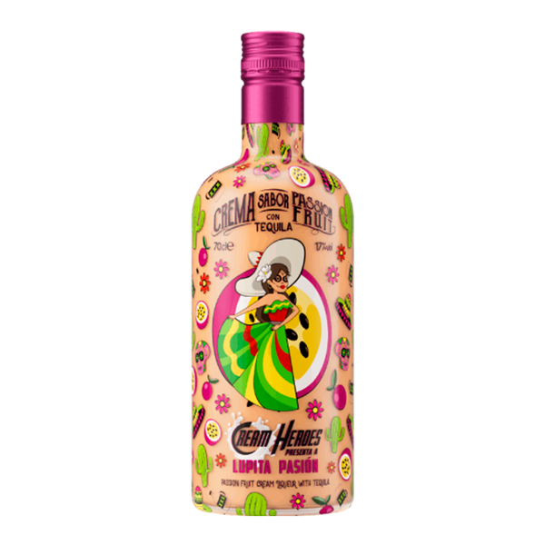 Cream Tequila Heroes Lupita Passion 70Cl 17º (Cx6)