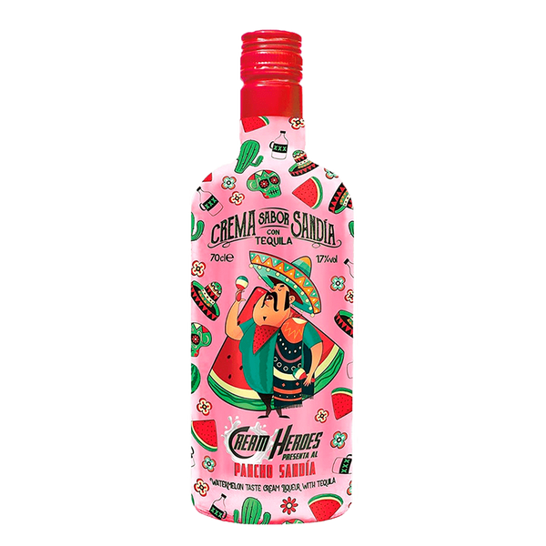 Cream Tequila Heroes Pancho Sandia 70Cl 17º (Cx6)