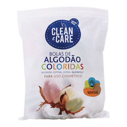 Nr Clean & Care Bolas De Algodão Cores 100 Und (Pack10)