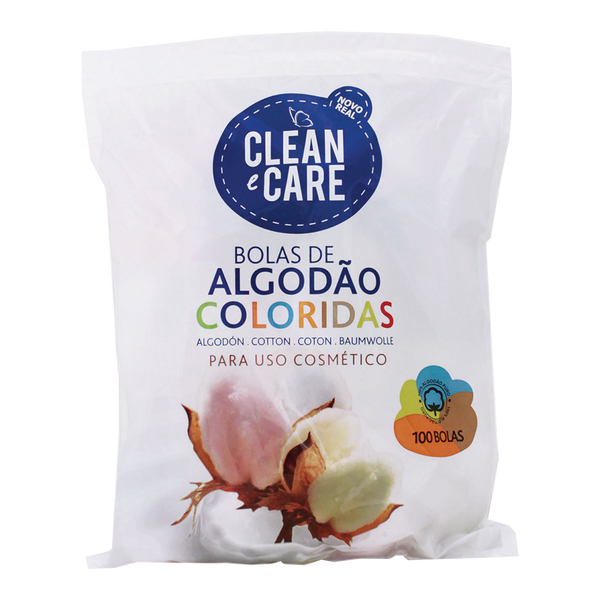 Nr Clean & Care Bolas De Algodão Cores 100 Und (Pack10)