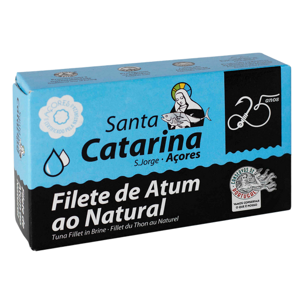 Filete De Atum Ao Natural Santa Catarina 120 Gr (Cx50)