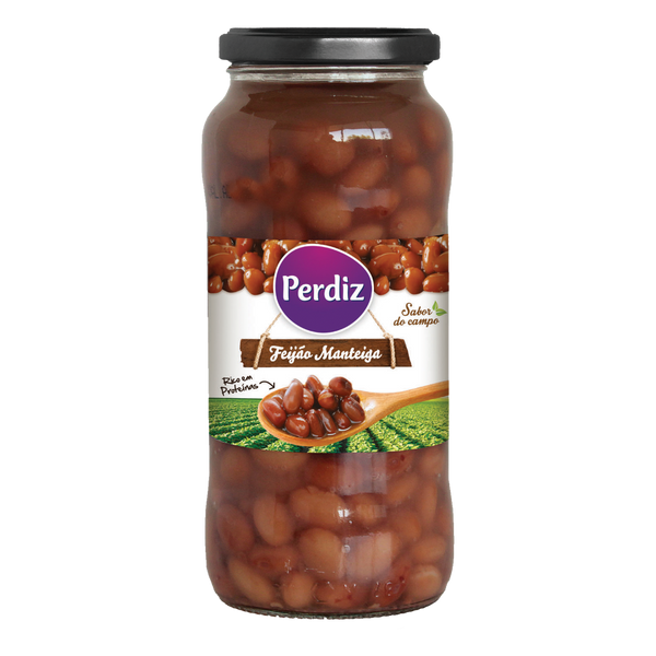 Perdiz Feijão Manteiga Frasco 540Gr (Cx12)