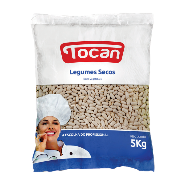 Tocan Feijao Branco Seco Saco 5 Kg