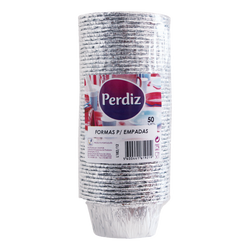 Perdiz Forma Aluminio P/Empadas 50Und/Emb