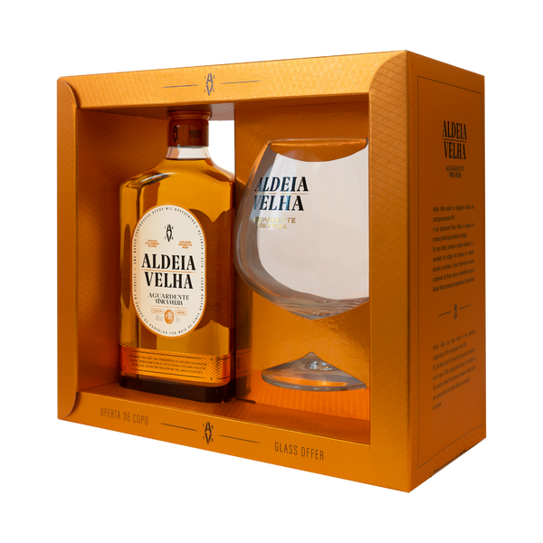 Pack 1Grf Aguardente Vinica Aldeia Velha 70Cl + 1 Cálice