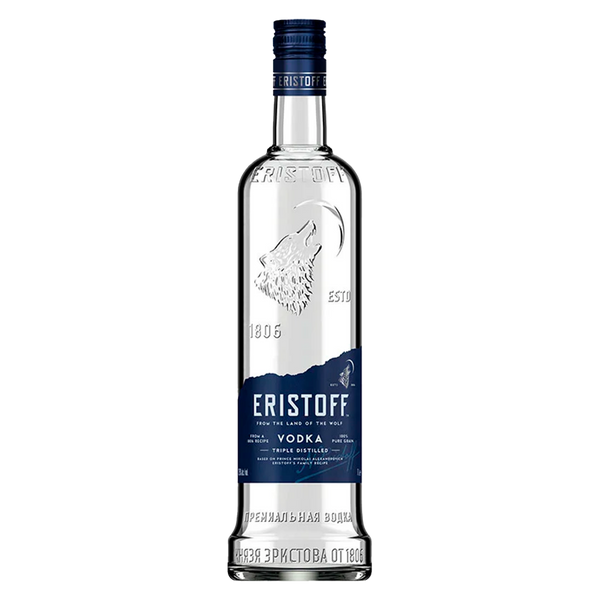 Vodka Eristoff 37.5 º 1Litro (Cx6)