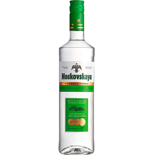 Vodka Moskovskaya 38º 1 Litro (Cx6)