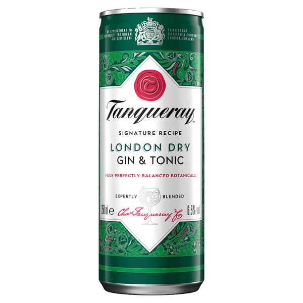 Gin & Tonic Tanqueray London Dry  Lata 250Ml (Cx12)