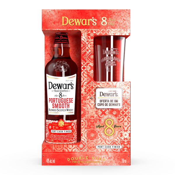 Pack 1Grf Whisky Dewar´S 8Y Portuguese Smooth 70Cl + 1 Copo