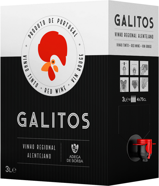 Vinho Tinto Galitos  A.C.B. 3 Litros