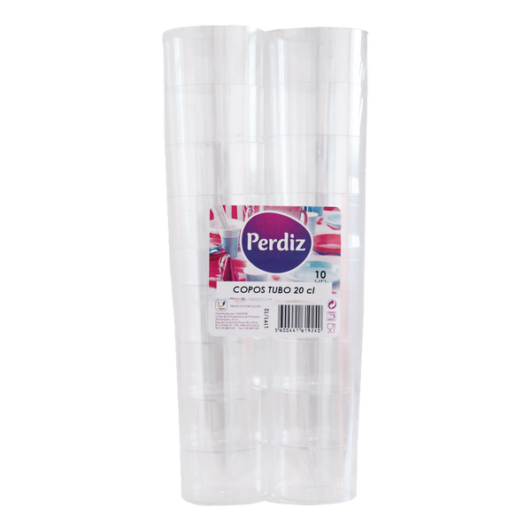 Perdiz Copos Tubo 20Cl/10 Und Pack