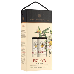 Pack 2Grf Vinho Tinto Esteva 75Cl