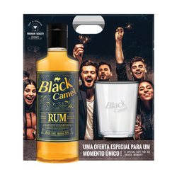 Pack 1 Ron Grf Black Camel Gold 70Cl 37.5º + 1 Copo (Cx6)