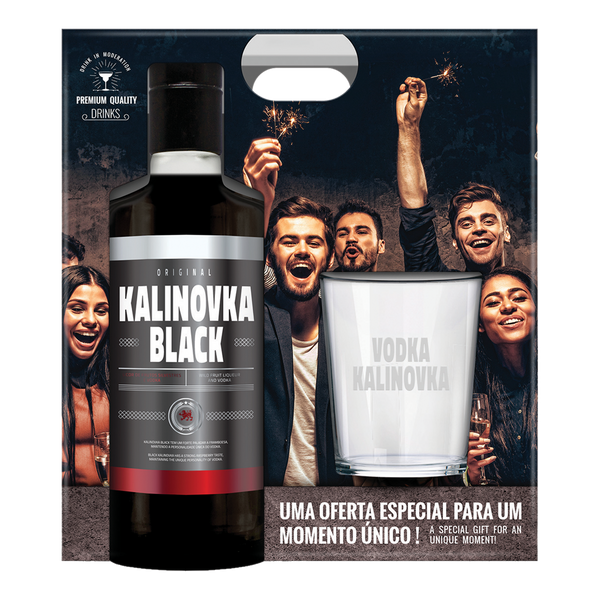 Pack 1 Grf Kalinovka Black 70Cl 20º + 1 Copo (Cx6)