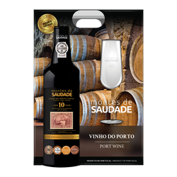 Pack 1Grf Vino Oporto Montes De Saudade 10Y 75Cl 19,5º+1Copa