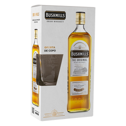 Pack 1Grf Whisky Bushmills Original 70Cl + 1 Copo Oferta