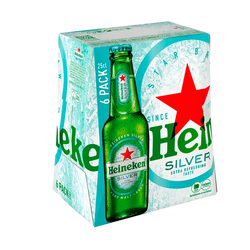 Cerveja Heineken Silver Tp Sixpack 25Cl (Cx24)