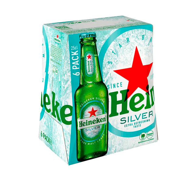 Cerveja Heineken Silver Tp Sixpack 25Cl (Cx24)