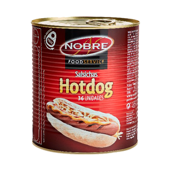 Salsicha Hot Dog Nobre Lata 1.7Kg 36Und  (Cx2)