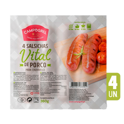 Salsicha Churrasco Vital De Porco 4X90Gr