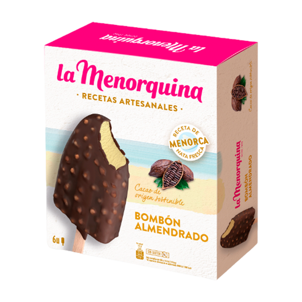La Menorquina Bombom Amêndoa 90Ml Pack3 (Cx10)