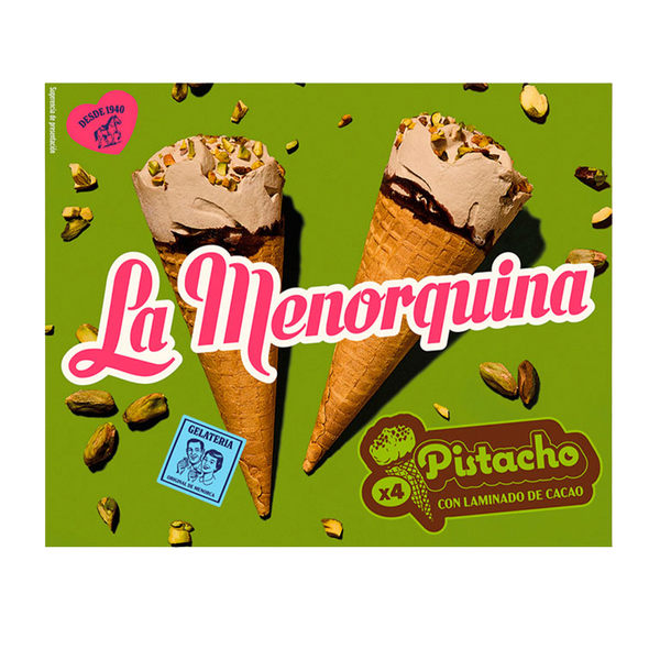 La Menorquina Cone Pistacho 120Ml Pack4 (Cx8)