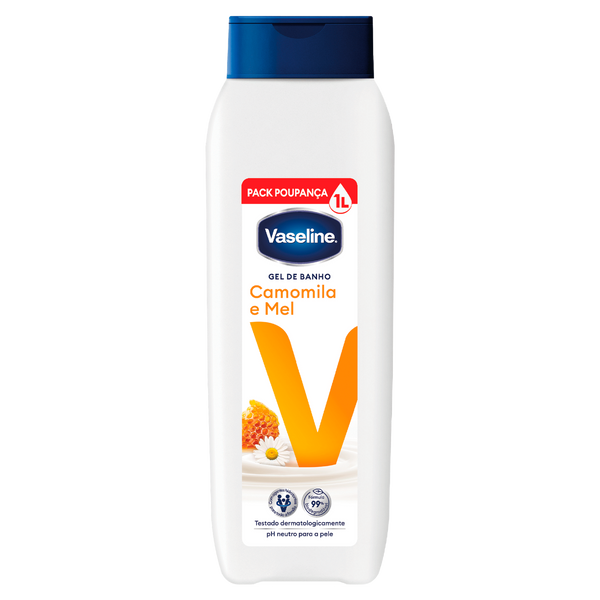 Vaseline Gel Banho Camomila E Mel 1 Litro (Cx12)