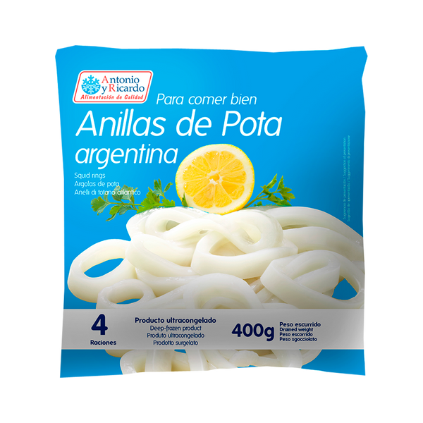 Anilhas De Pota Iqf Saco 400Grs Illex Congelado (Cx10)