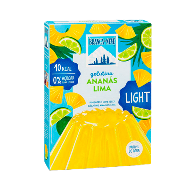 Gelatina Light Ananas/Lima Branca De Neve 31Grs (Cx6)