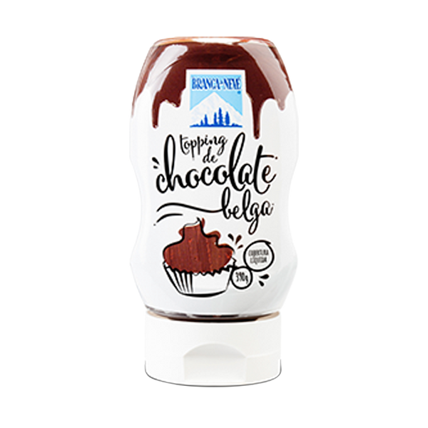 Topping Chocolate Belga Branca De Neve 390Grs (Cx10)