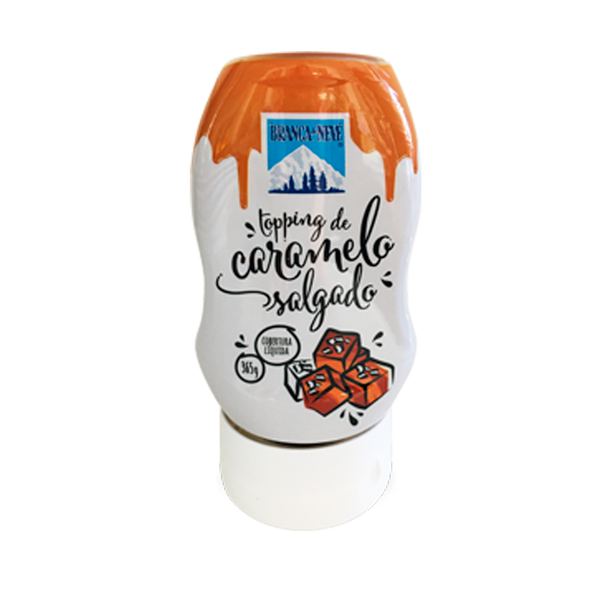 Topping Caramelo Salgado Branca De Neve 365Grs (Cx10)