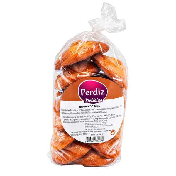Perdiz Broas Mel 280 Grs (Cx12)