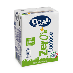 Leite Meio Gordo Ucal 0% Lactose 200Ml (Cx27)